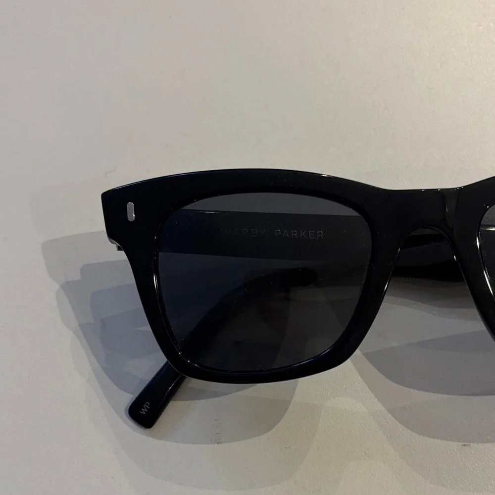 Warby Parker Classic Black Harris Sunglasses with Case